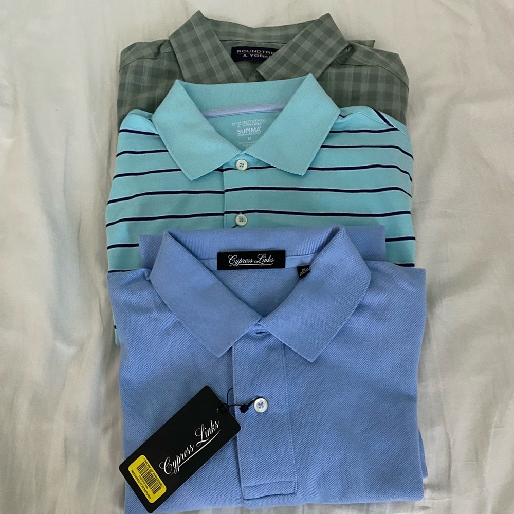 Round Tree & Yorke and Cypress Links short sleeve NWT